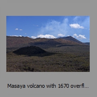 Masaya volcano with 1670 overflow in front